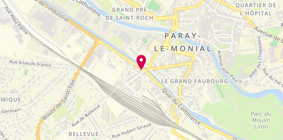 Plan de Alphega Pharmacie, 2 avenue de la Gare, 71600 Paray-le-Monial