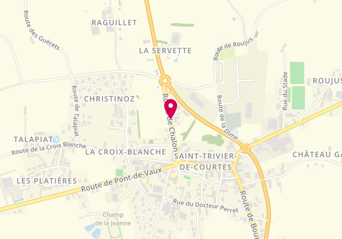 Plan de Pharmacie de Saint Trivier de Courtes, 200 Route de Chalon, 01560 Saint-Trivier-de-Courtes