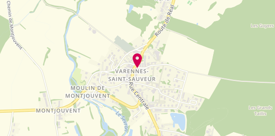Plan de Pharm Upp, Rue Centrale, 71480 Varennes-Saint-Sauveur