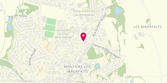 Plan de Pharmacie Béchieau, 30 Avenue Georges Clemenceau, 85540 Moutiers-les-Mauxfaits
