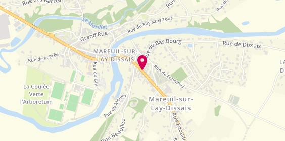 Plan de Pharmacie des 3 rivières, 29 Rue de la Boulaye, 85320 Mareuil-sur-Lay-Dissais