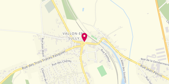 Plan de Pharmacie Chevalier Blondin, 18 Rue Paul Constans, 03190 Vallon-en-Sully