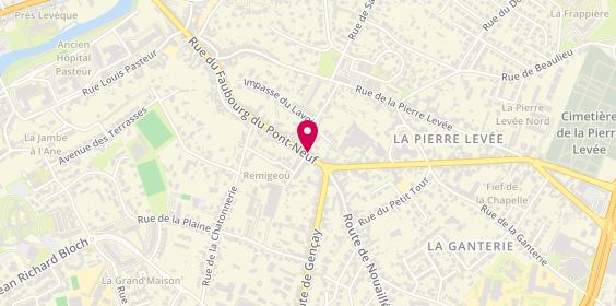 Plan de Pharmacie de la Pierre Levee, 233 Rue du Faubourg du Pont 9, 86000 Poitiers