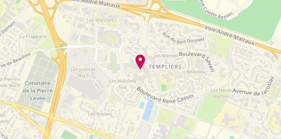 Plan de Pharmacie des Templiers, Centre Commercial des Templiers
4 place Philippe le Bel, 86000 Poitiers
