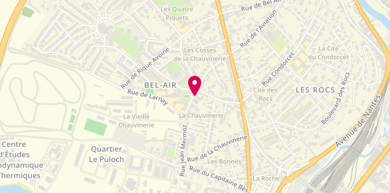 Plan de Pharmacie Lacheze Charrier, 47 Rue Jean Mermoz, 86000 Poitiers