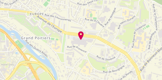 Plan de Pharmacie des Couronneries, 60 Place de Provence, 86000 Poitiers