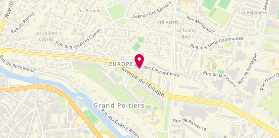 Plan de Pharmacie de l'Europe, 63 avenue de l'Europe, 86000 Poitiers