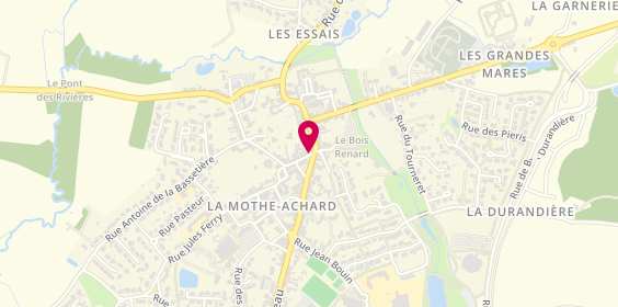 Plan de Pharmacie des Achards, 4 Rue de Lattre de Tassigny
La Mothe Achard, 85150 Les Achards