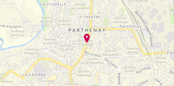 Plan de Pharmacie de la Gare, 44 avenue Pierre Mendès France, 79200 Parthenay