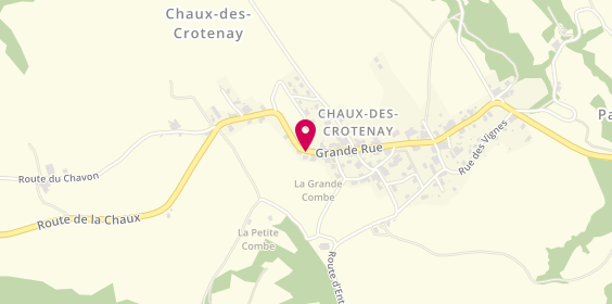 Plan de Pharmacie Alixant, 12 Grande Rue, 39150 Chaux-des-Crotenay