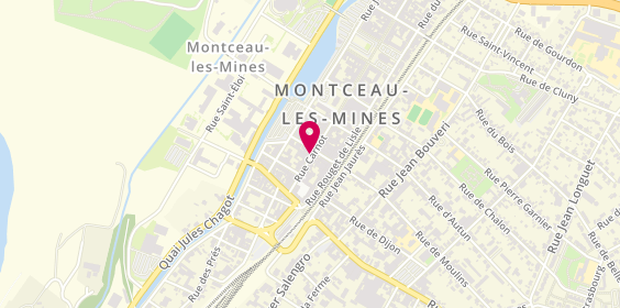 Plan de Pharmacie Begey, Bp 216
38 Rue Carnot, 71308 Montceau-les-Mines
