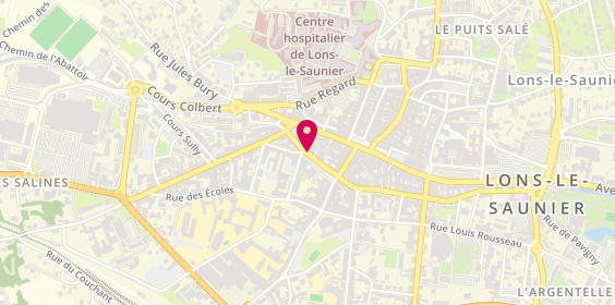 Plan de Pharmacie Mutualite du Jura, 14 Rue Emile Monot, 39000 Lons-le-Saunier