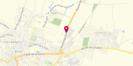 Plan de Pharmacie de la Tour, 10 Route de Givry, 71390 Buxy