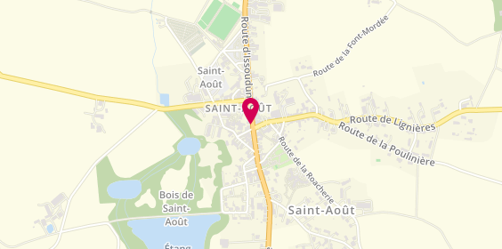 Plan de Pharmacie Maillet Pellerin, 3 Route d'Issoudun, 36120 Saint-Août