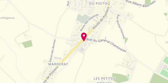 Plan de Pharmacie de Vendeuvre du Poitou, 2 Rue Marie Curie, 86380 Vendeuvre-du-Poitou