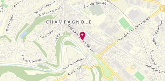 Plan de Pharm Upp, 76 avenue de la République, 39300 Champagnole