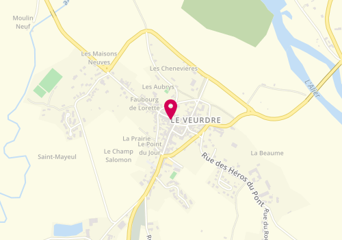 Plan de Pharmacie Ravaud, Place de l'Eglise, 03320 Le Veurdre