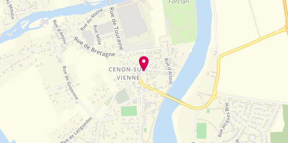Plan de Pharmacie de Cenon, 1 Place Michel Gaudineau, 86530 Cenon-sur-Vienne