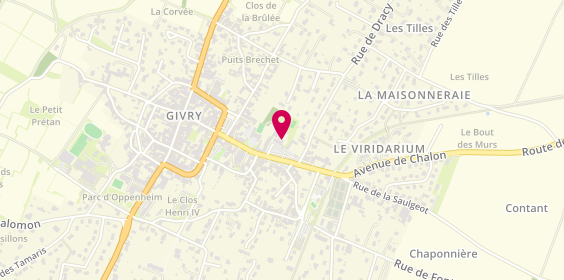 Plan de Pharmacie Dorier, 9 Place d'Armes, 71640 Givry