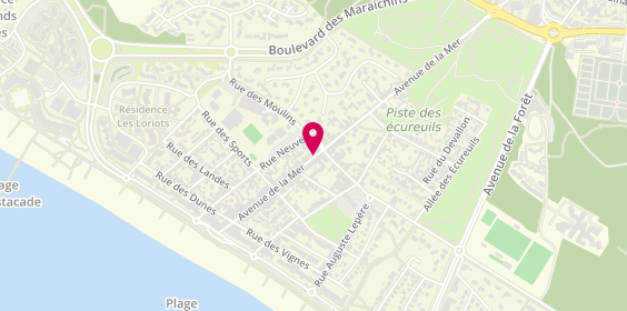 Plan de Pharmacie de la Plage M Charneau, 67 Avenue de la Mer, 85160 Saint-Jean-de-Monts