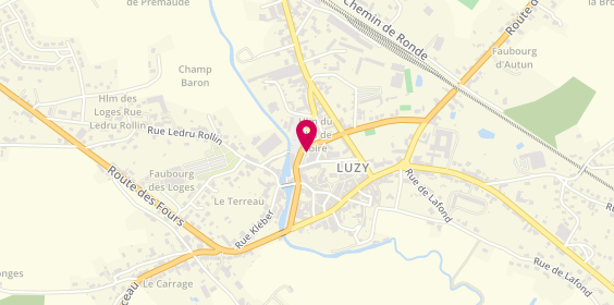 Plan de Pharmacie Principale, 6 Place du Champ de Foire, 58170 Luzy
