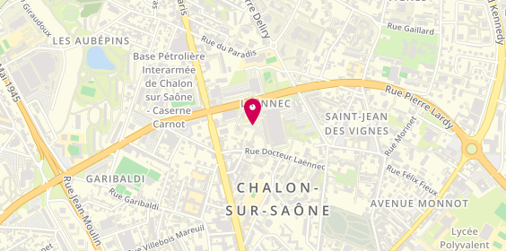 Plan de Pharmacie Laënnec, 17 Rue du 56eme Rue I, 71100 Chalon-sur-Saône