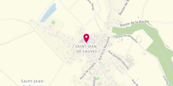 Plan de Pharmacie de Scevolles, 1 Place Maquis de Scevolles, 86330 Saint-Jean-de-Sauves