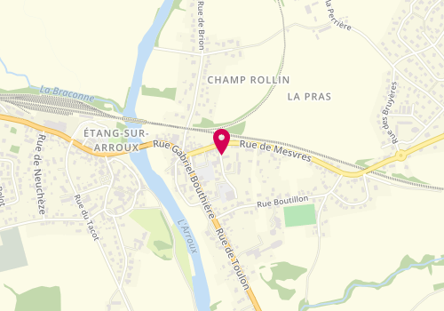 Plan de Pharmacie du Bourg, 1 Rue Edenkoben, 71190 Étang-sur-Arroux