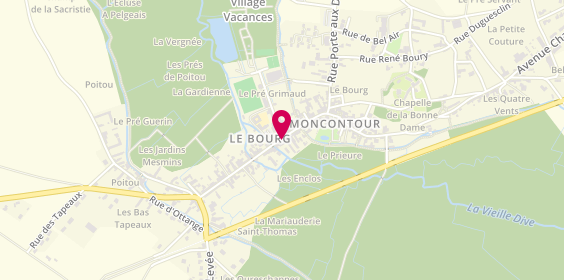 Plan de Pharmacie Centrale, 4 place Coligny, 86330 Moncontour