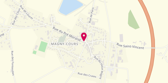 Plan de Pharmacie du Circuit, 13 Place de la Forge, 58470 Magny-Cours