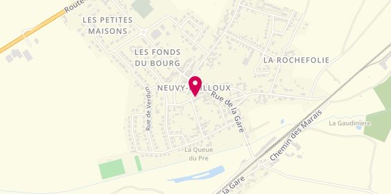 Plan de Pharmacie Beaujard, 11 Place de la Mairie, 36100 Neuvy-Pailloux
