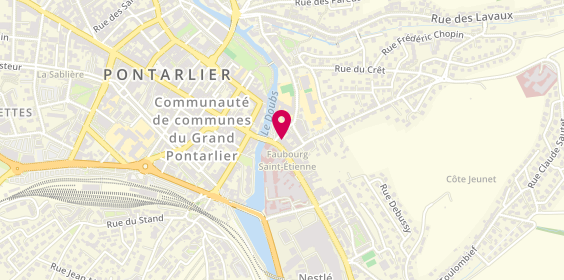 Plan de Pharmacie des Augustins, 5 Faubourg Saint-Etienne, 25300 Pontarlier