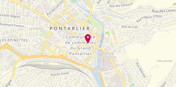 Plan de Pharmacie Saint Bénigne, 23 Rue de la Republique, 25300 Pontarlier