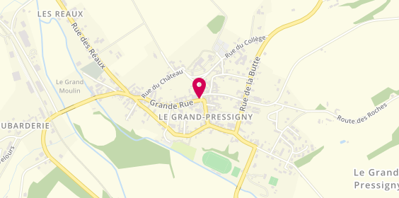 Plan de Pharmacie du Grand-Pressigny, 2 Grande Rue, 37350 Le Grand-Pressigny