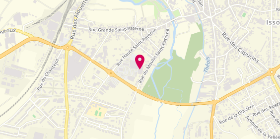 Plan de Pharmacie Jolivet, 59 Rue Haute Sainte Paterne, 36100 Issoudun