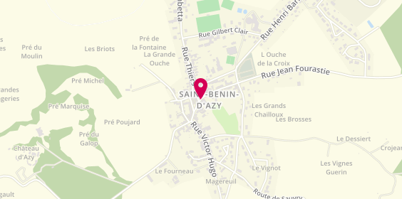 Plan de Pharmacie des Amognes, 2 Place de la Republique, 58270 Saint-Benin-d'Azy