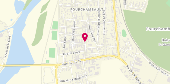 Plan de Pharmacie de la Brasserie, 19 Rue Gambetta, 58600 Fourchambault