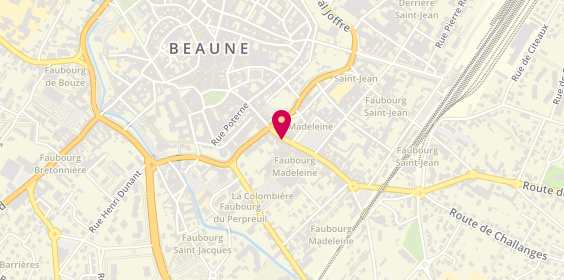 Plan de Pharmacie Madeleine, 16 Rue Faubourg Madeleine, 21200 Beaune