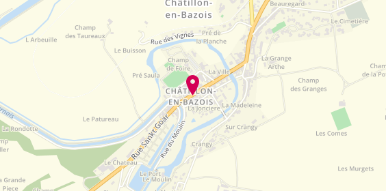 Plan de Pharmacie du Bazois, 46 Rue du Dr Dubois, 58110 Châtillon-en-Bazois