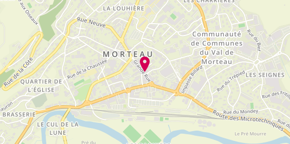 Plan de Pharmacie Pierre et Bassetti, 4 Rue de la Gare, 25500 Morteau