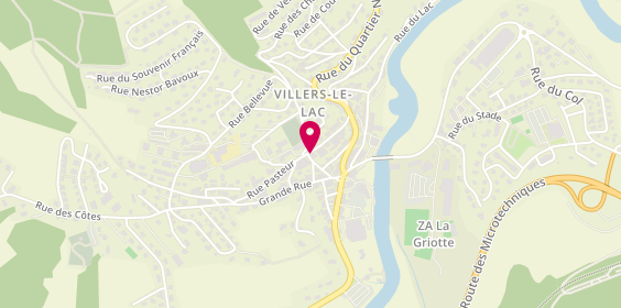 Plan de Pharmacie Filisetti, 13 Rue H. Parrenin, 25130 Villers-le-Lac