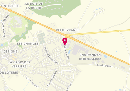 Plan de Pharmacie de Getigne, 4 Boulevard d'Alatri, 44190 Gétigné