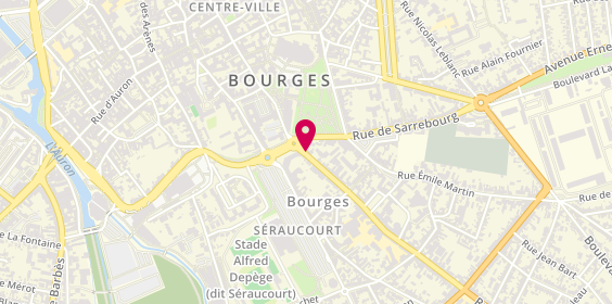 Plan de Pharmacie Fouassier, 1 Rue Jean Baffier, 18000 Bourges