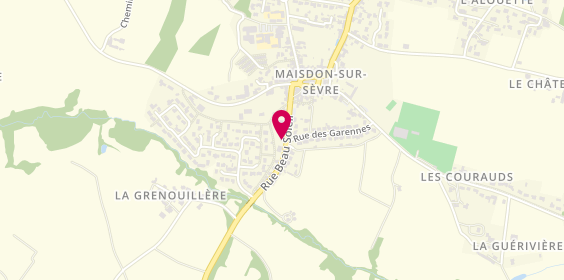 Plan de Pharmacie du Vignoble, 12 Rue Beau Soleil, 44690 Maisdon-sur-Sèvre