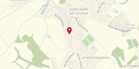 Plan de Pharmacie Pacaud, 13 Rue de la Colombe, 44680 Saint-Mars-de-Coutais