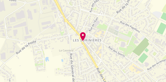Plan de Pharmacie Delaire, 24 Rue Georges Clémenceau, 44840 Les Sorinières