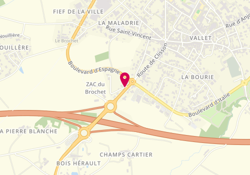Plan de Pharmacie des Forges, 20 Route de Clisson, 44330 Vallet