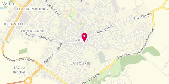 Plan de Pharmacie des Vignes, 3 Place Charles de Gaulle, 44330 Vallet