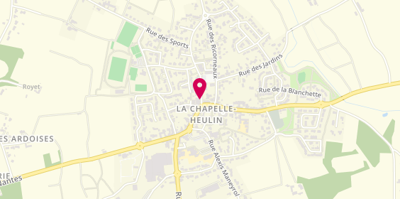 Plan de Pharmacie Heulinoise, 4 Bis Rue André Ripoche, 44330 La Chapelle-Heulin