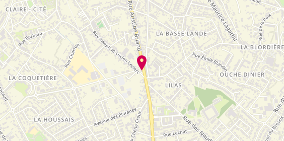 Plan de Pharmacie des Trois Moulins, 92 Rue Aristide Briand, 44400 Rezé